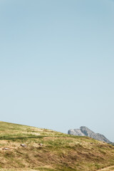 Mountain shaped like an Indian's face in Antequera, Malaga.