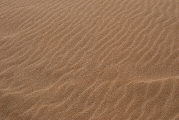 Sandy sea view. sea ​​sand background. Castro beach, Tekirdag.
