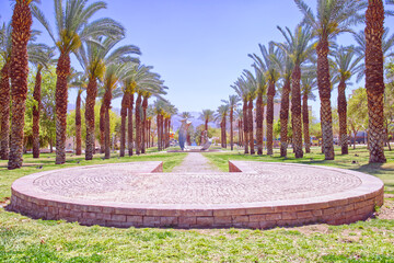 Beautiful park in Eilat, Israel 