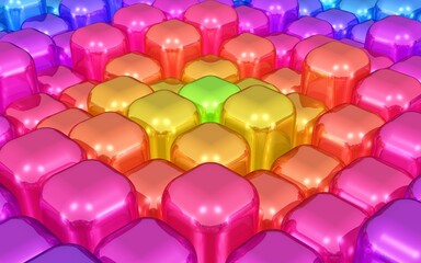 Hintergrund - bunte abgerundete Elemente