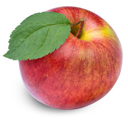 Fresh red apple isolated on white background, Korea Apple isolated on white with clipping path.