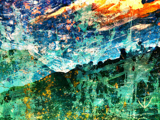 Beautiful colorful landscape painted background