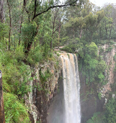 Fototapeta na wymiar View of Queen Mary Falls near Killarney, Queensland, Australia after and during rain