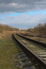 Fototapeta premium railway in the countryside