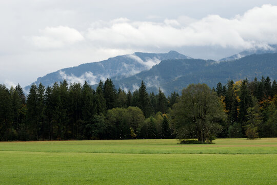alpine foothills near Siegsdorf Germany