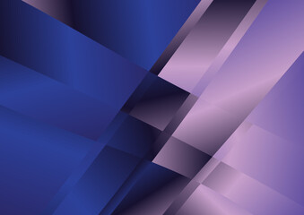 Obraz na płótnie Canvas Geometric Shapes Blue and Purple Gradient Background