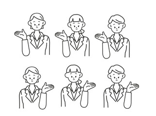 女性 表情セット