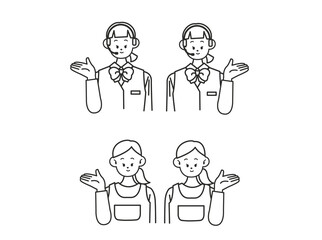 女性 案内セット