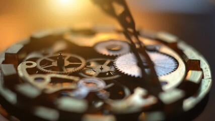 Mechanical watch repair process. Open pocket wristwatch. Doing precise job. Craftsman. Watchmaker adjust watch. Precise occupation. High accuray level