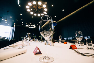champagne glasses on a table