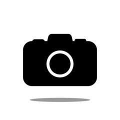  Camera icon on white background. Graphic elements for web sites and applications. Vector icons