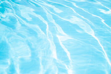  Blue ripped water in swimming pool