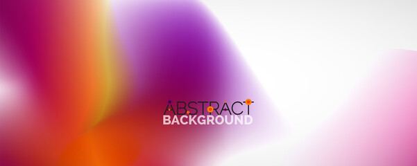 Fluid color gradient abstract background, trendy colorful wallpaper. Vector illustration for placards, brochures, posters, banners and covers