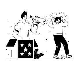 
Download this premium glyph illustration of air horn 

