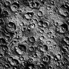 Moon surface texture with gray craters with black vignette