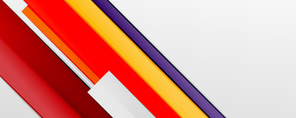 Multicolored lines background. Design template for business or technology presentations, internet posters or web brochure covers