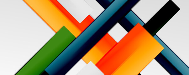 Color abstract lines trendy geometric background for business or technology presentation, internet poster or web brochure cover, wallpaper