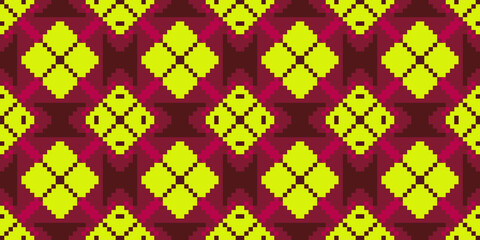 Square Pixel mosaic background. Vector illustration