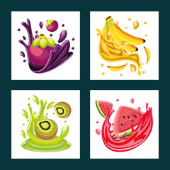 tropical fruits delicious
