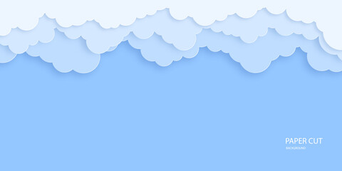Beautiful clouds in blue sky background.