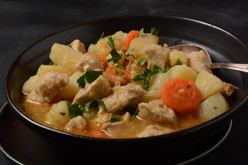 Dakdoritang chicken stew with vegetables. Korean food