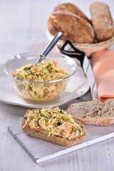 Celery spread with bread