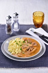 Paprika chicken sauce with pasta