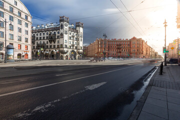 Kamennoostrovsky Prospekt in Saint Petersburg