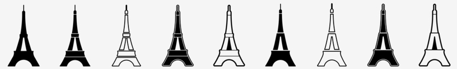 Eiffel Tower | Tower | Emblem | Logo | Variations