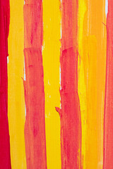 Orange , Yellow and Red Brush Texture paint. Bright line Decoration. Abstract background