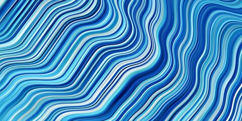 Naklejka premium Dark BLUE vector template with curved lines.