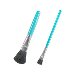 make-up brush isolated on white background with clipping path