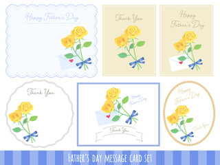 父の日　バラ　メッセージカード　セット