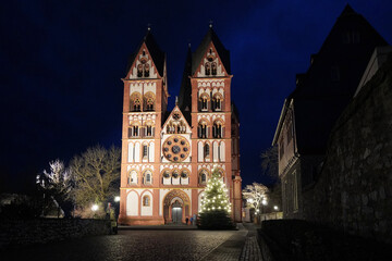 Fototapeta na wymiar Limburger Dom bei Nacht