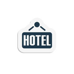 Hotel Sign - Sticker