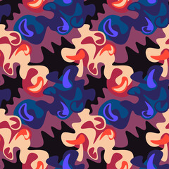 Seamless cute decorative vector pattern