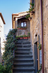 Fototapeta premium Medieval City on the Rock,Civita di Bagnoregio, Italy.Spectacular Italian Villages Carved From Rock. A marvel perched on top of tuff.