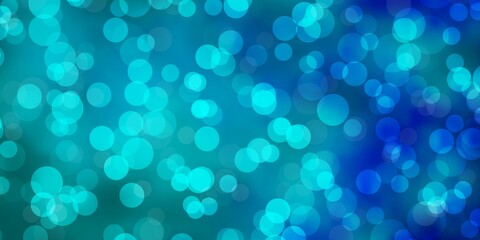 Light BLUE vector template with circles.