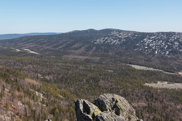 Fototapeta na wymiar view of the Ural mountains