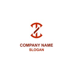 TZ or ZT letter initial logo, bold and simple logo with unique shape.