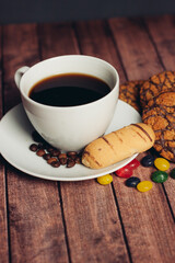 coffee with cookies sweets snack dessert breakfast