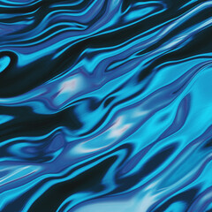 Iridescent vibrant liquid background texture. Fluid Colorful waves abstract render. Shiny acid with smooth folds like waves on a liquid surface.