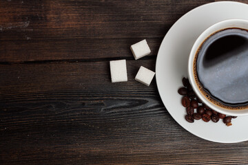 coffee cup cookies dessert breakfast wooden table sweets