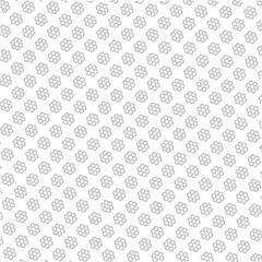 gray color texture on white hexagon based background with a nest of circles for background, pattern, texture, useful for wallpaper or web graphic