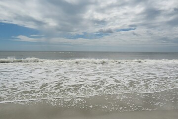 Fototapeta na wymiar Waves on the Florida beach