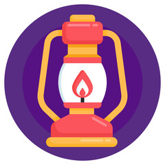 
An icon design of vintage lamp 

