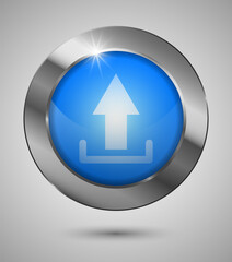 EPS10 Upload Button. Perfect for your website or app or any use you want to make of it.