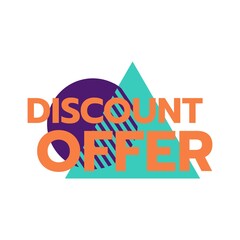 discount offer Sale Deal Promotion price Tag sign shop retail business Vector illustration