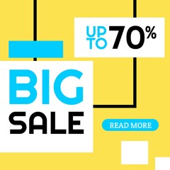 discount 70 percent Sale Deal Special Promotion price sign shop retail square page website interface business Vector illustration