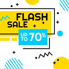 discount 70 percent Sale Deal Special Promotion price sign shop retail square page website interface business Vector illustration
